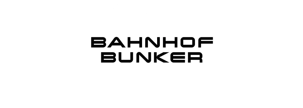 Bahnhof Bunker Logo White