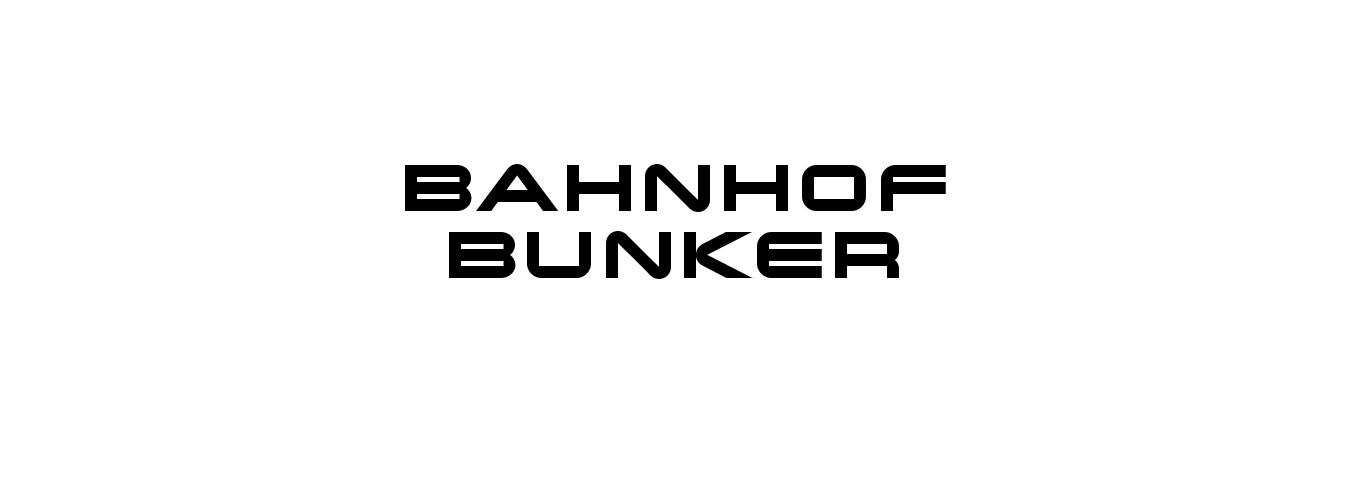Bahnhof Bunker Logo White